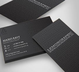 Embossed Business Card Printing Embossed Business Card Printing