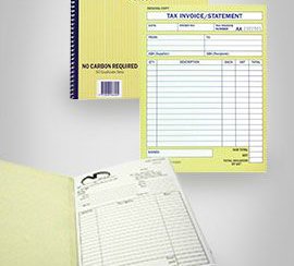 A4 invoice books