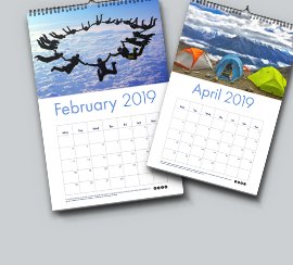 A3 Flat Wall Calendar