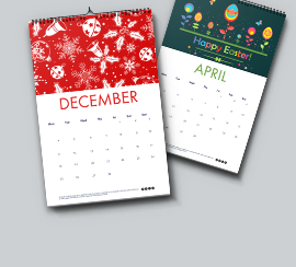 A4 Flat Wall Calendar